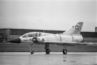 Mirage on runway, Payerne 1966.