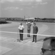 Zurich Airport: opening ceremony for blind landing runway south 1959.