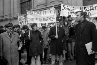 Jean Ziegler, rally in Bern in 1971.