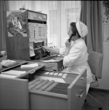 First emergency call center for medical aid in Zurich 1963.