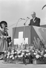 Swiss wrestling festival 1966 in Frauenfeld: Speech of member of Federal Council Chaudet.