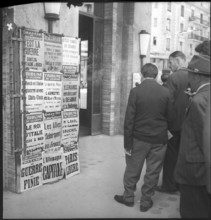May 8th. 1945: Armistice's day in Lausanne, newspaper sheets.