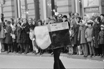 Protest of Bunkerjugend in Zurich, carnival 1971.