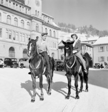 St. Moritz 1947: ride out.