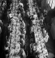 Lausanne; Innovation employees at firm's party; 1946.