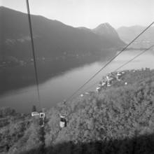 First automatic Cableway Brusino- Serpiano 1958.