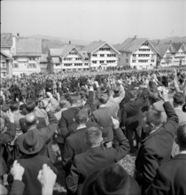 Hundwil: Ausserrhoden voter's meeting, voting 1949.