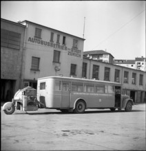 Bus with gas engine , 1946.