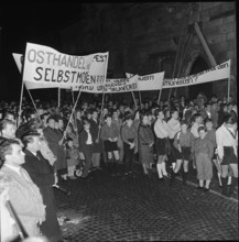 Hungary revolt: Demonstration at 5th anniversary, Zurich 1961.
