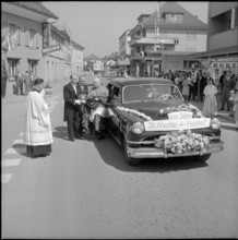 Bishop von Streng at jubilee in Hochdorf 1962.