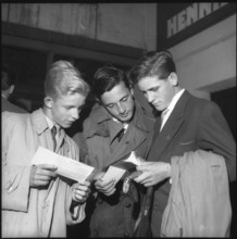 Boy shooting competiton in Zurich, 1954.