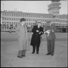 Josef Escher on Airport Zurich-Kloten, 1953.