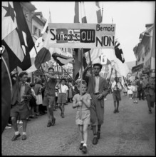 Festival of the people of Jura in Delemont, 1955.