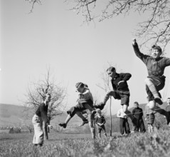 Belgian children on holiday for convalescence in Switzerland, 1942.