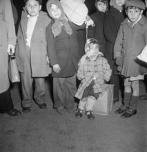 Arrival Italian Orphan, Pestalozzi Children's Village 1948.