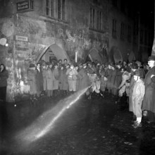 Civil defence training in Thoune, 1958.