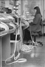 UPI office, editorial staff in Zurich, 1971.