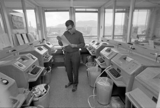 SDA office of the editorial staff, 1971.