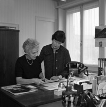 L'Illustre, employees of the magazine, 1965.