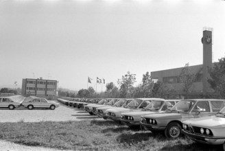 Parking place of BWW Switzerland in Dielsdorf 1972.
