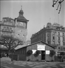 Exhibition of the Swiss donation, 1945.
