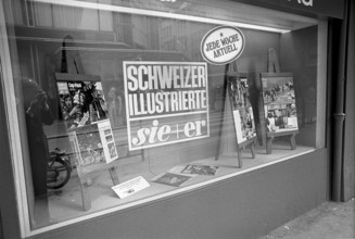 Shop window Ringier publisher: Schweizer Illustrirete/sie+er, 1974.