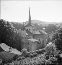 Monastery church Romainmotier 1952.