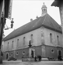 Temple du Bas in Neuchatel 1948.