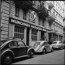 Restaurant at Schutzengasse in Zurich 1955.