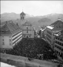 Voters meeting Trogen around 1950.