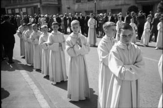 Boys at procession in Hochdorf 1962.