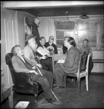 Men talking, Old-Age Home Gais, 1947.