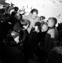 Glacier pilot Hermann Geiger, Rocher de Naye VD, 1958.