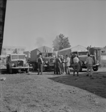 Trucks; Truck drivers; ; 1944.