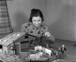 Self-made farm for children, 1941.
