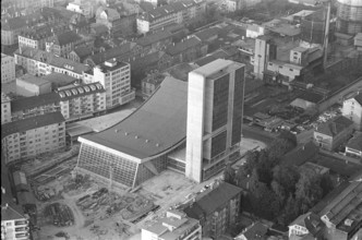 Bienne, the new built congress hall; 1965.
