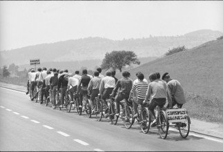 Bike for 28 people, 1967.