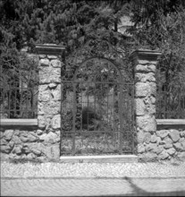 Wrought-iron door in Guarda; Lower Engadine ; 1942.