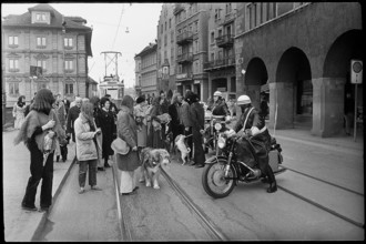 Dog owners demonstrate in Zurich 1971.
