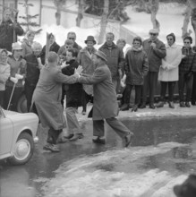 Paparazzo/Security: princess Margaret in Davos, 1963.