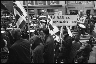 Demonstration of the Rassemblement Jurassien, 1962.