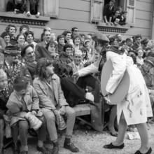 Parade at the winegrowers' festival in Neuchatel, 1963.