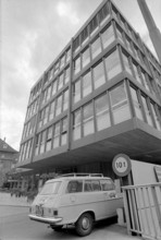 SDA headquarters in Postbahnhof building, 1971.