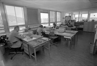 SDA office of the editorial staff, 1971.