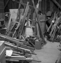 Warehouse of the Swiss donation organization, 1945.