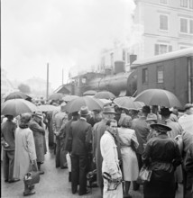 Arrival to the 40th Marche-Concours Saignelegier, 1943.
