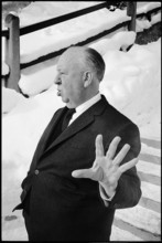 Alfred Hitchcock in St. Moritz in 1967.