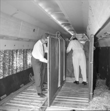 Olympic Games Tokyo 1964: departure of swiss riding team, Zurich-Kloten airport.