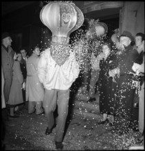 Procession of the onion heads in Berne, 1950.