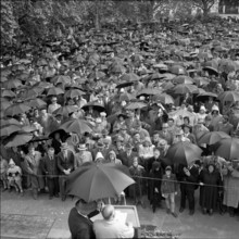 Protest against construction of hydroelectric power station; 1954.